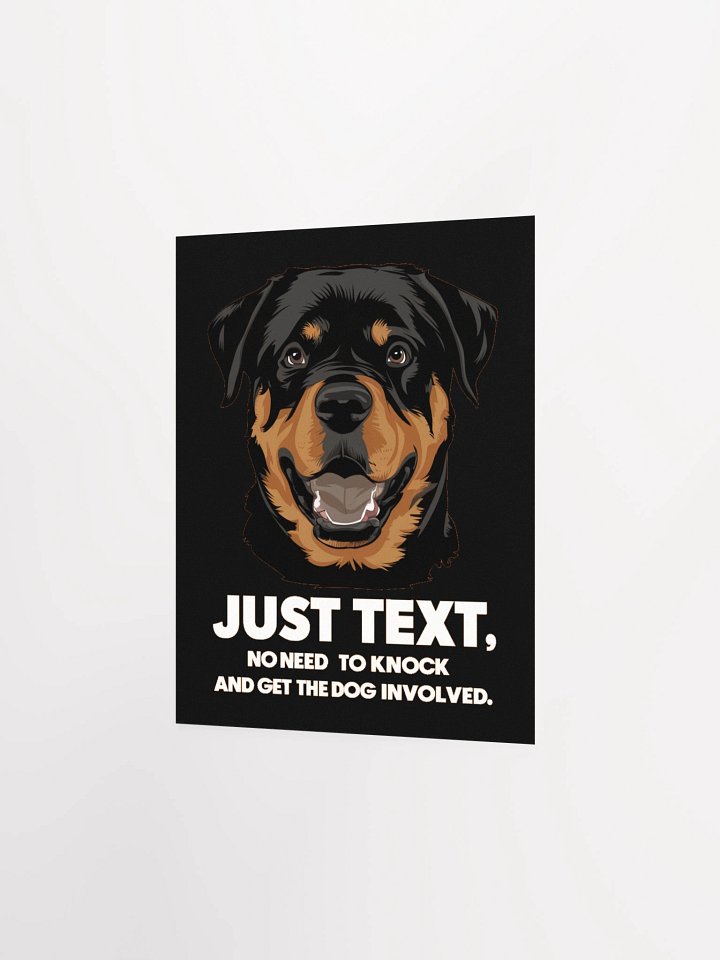 Rottweiler Just Text - Poster product image (4)
