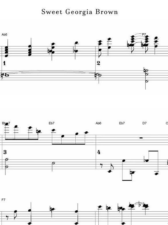 Sweet Georgia Brown - Piano sheet music product image (1)