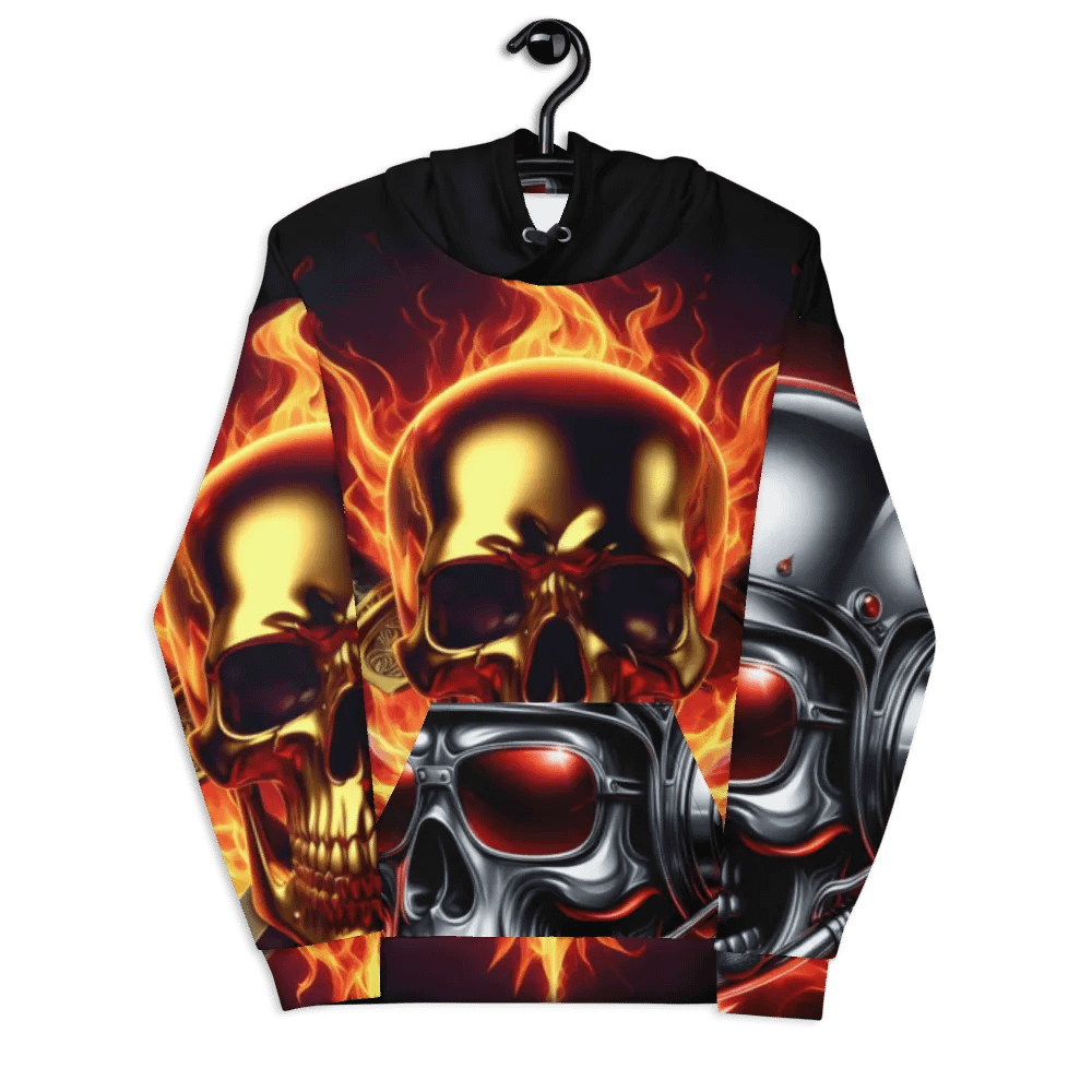 Gold and Silver All-Over Print - Unisex Hoodie #40 product image (7)