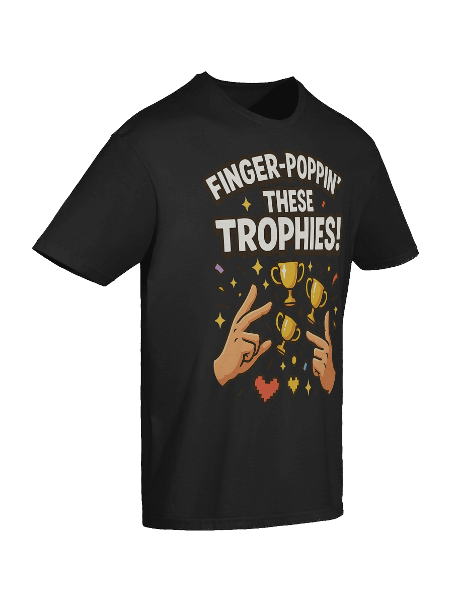 Finger-Poppin’ These Trophies – Funny PlayStation Gamer Achievement T-Shirt product image (10)