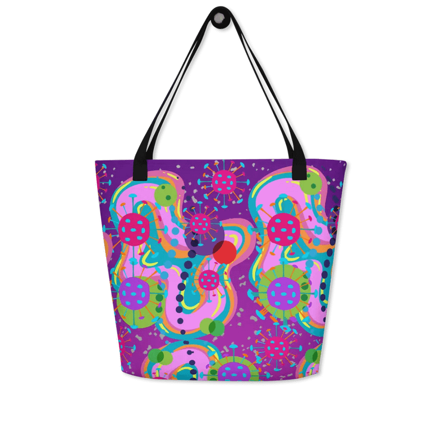 Psychedelic Dreams All-Over Tote for the modern ladies genZ techis product image (5)