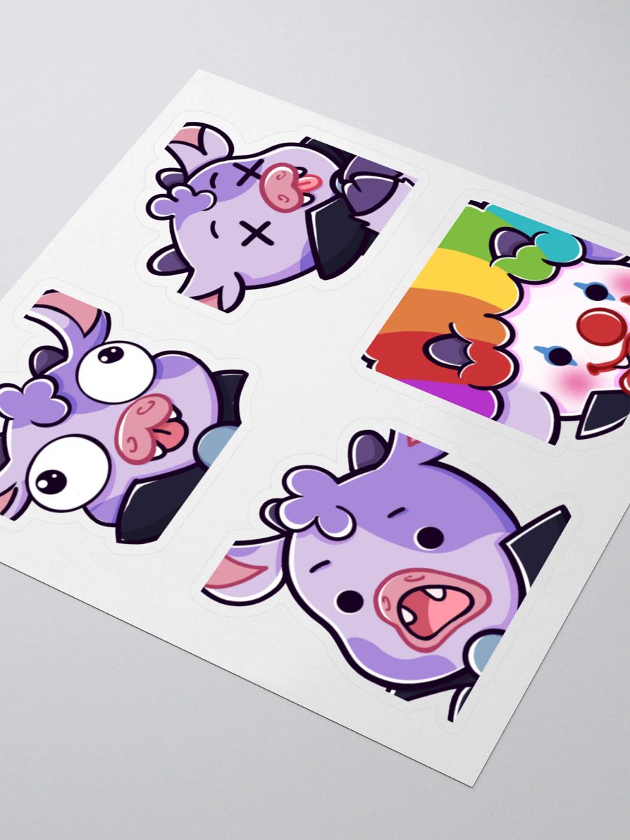 Goofy Vampire Cow Stickers product image (3)