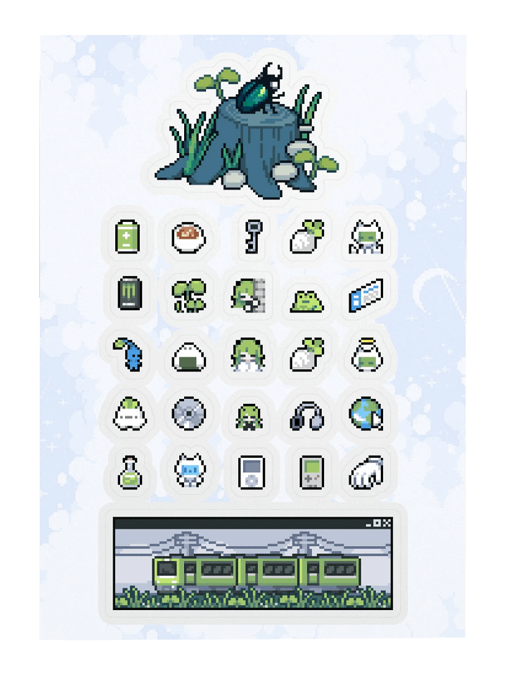 Mini Pixel Sticker Sheet product image (1)