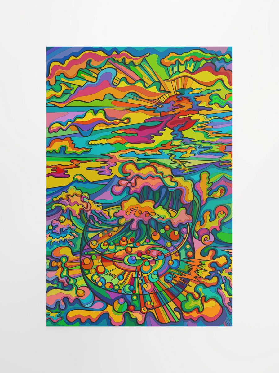 Vibrant Matte Poster Print - Sunset & Glass product image (4)