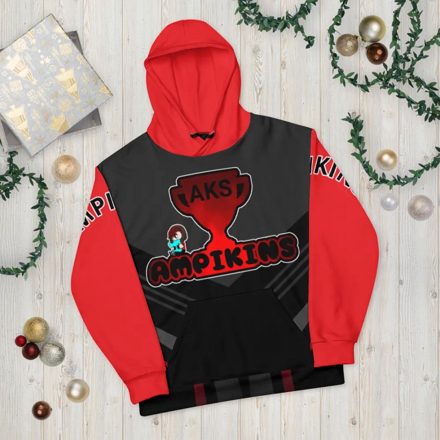 Red And Black AMPIKINS - Unisex Hoodie product image (10)