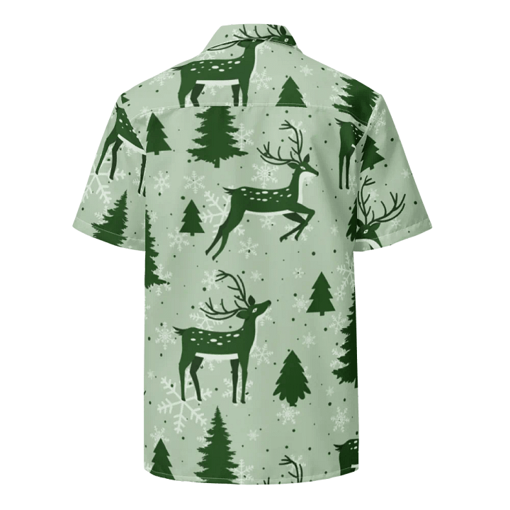 Winter Wonderland Reindeer Hawaiian Shirt product image (2)