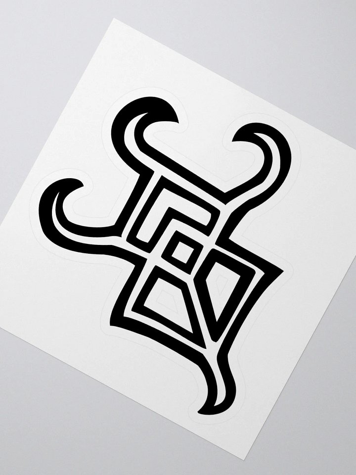 4x4 Sticker - Whispers Untamed Logo (Black) product image (1)