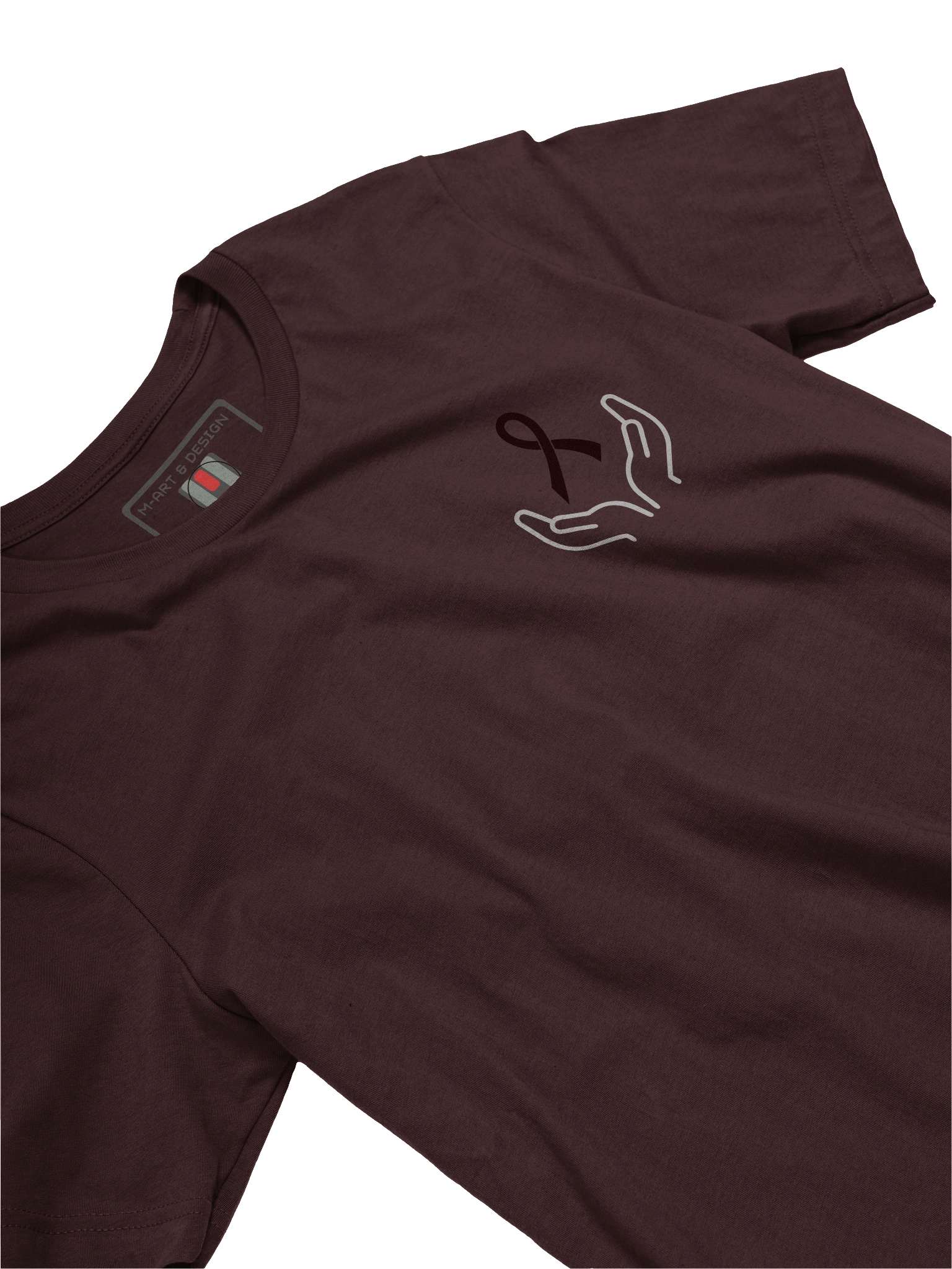Empowerment Black Ribbon Hands T-Shirt - Skin Cancer product image (27)