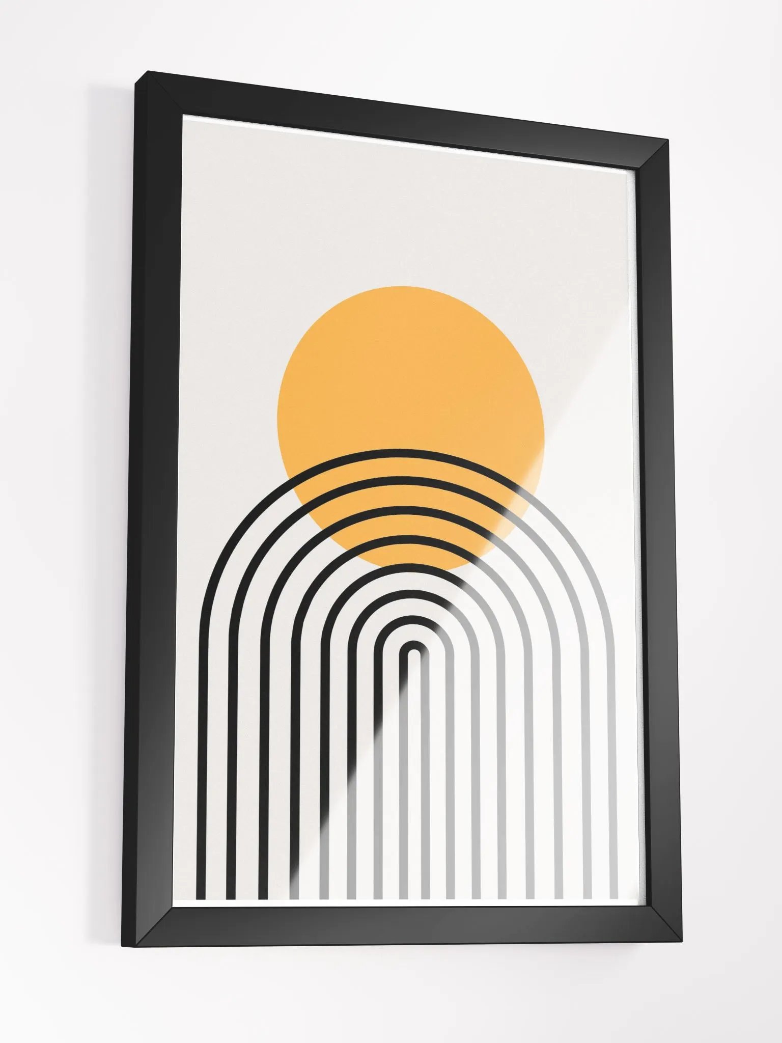 Orange Arch Abstract Framed Poster product image (16)