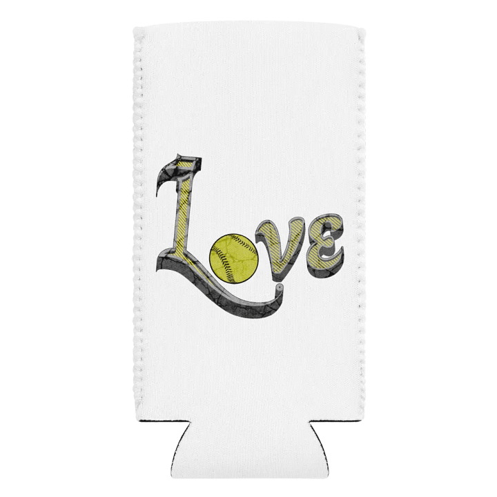 Love Softball Can Cooler product image (2)