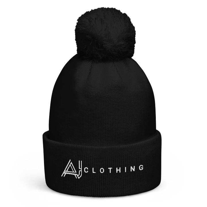 Wooley Bobble Beanie (white stitch) product image (1)