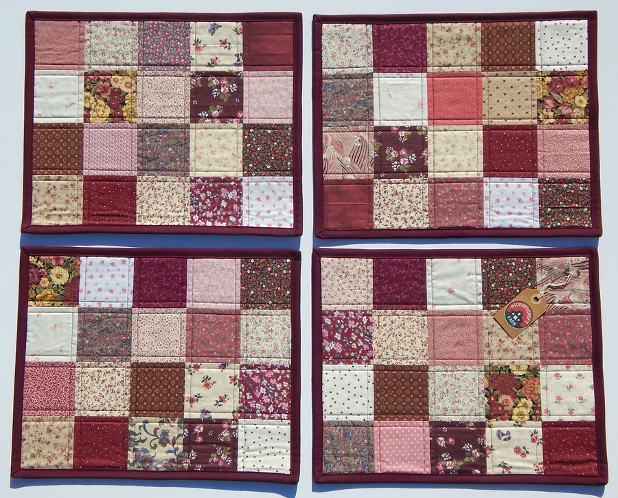 Shades of Burgundy Quilted Placemats product image (4)