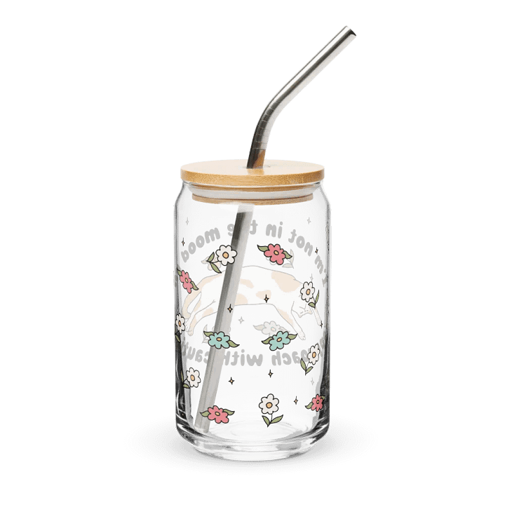 [I'm Not In The Mood Rn Approach With Caution] Can-Shaped Glass (16oz) product image (2)