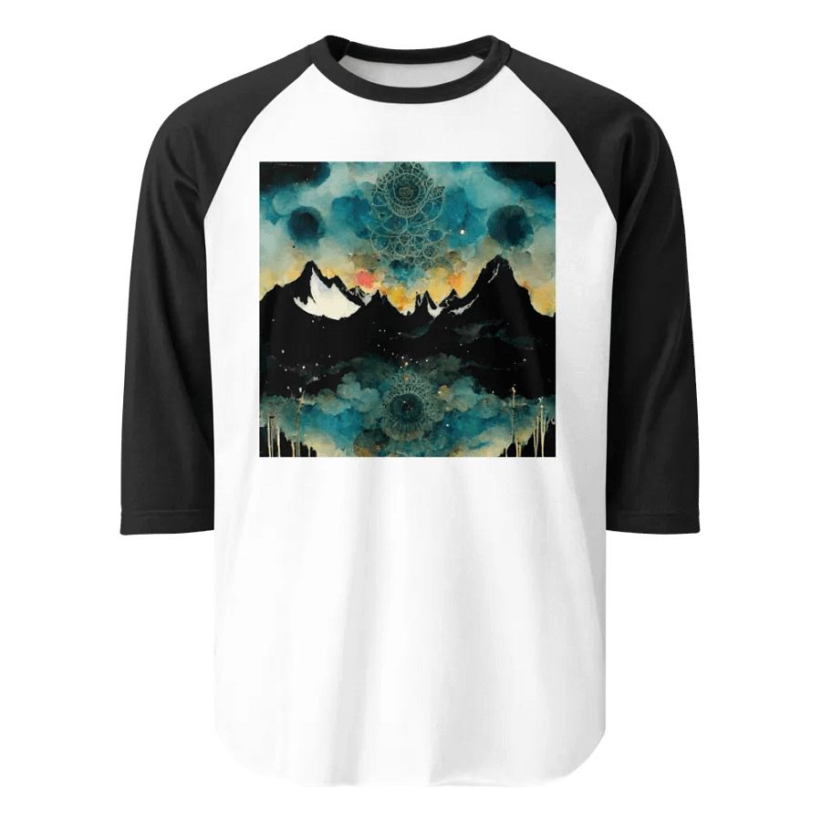 Mystical Mountain Sunrise Raglan Tee product image (1)