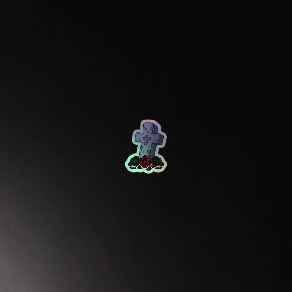 Tombstone Cross Sticker product image (4)