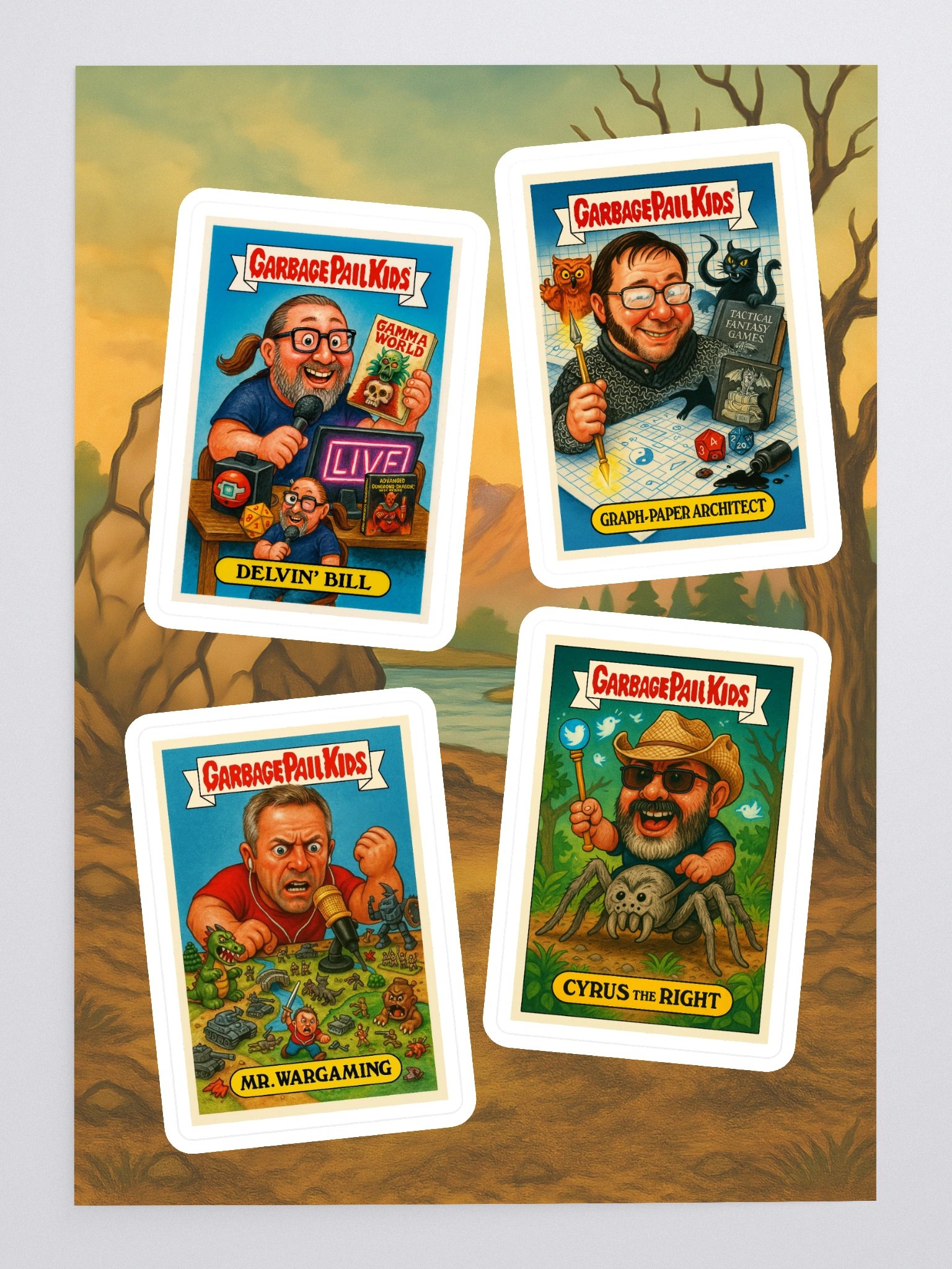 GPK Parody Sticker Sheet [TTRPG Twitter Edition] Sheet 4 product image (3)