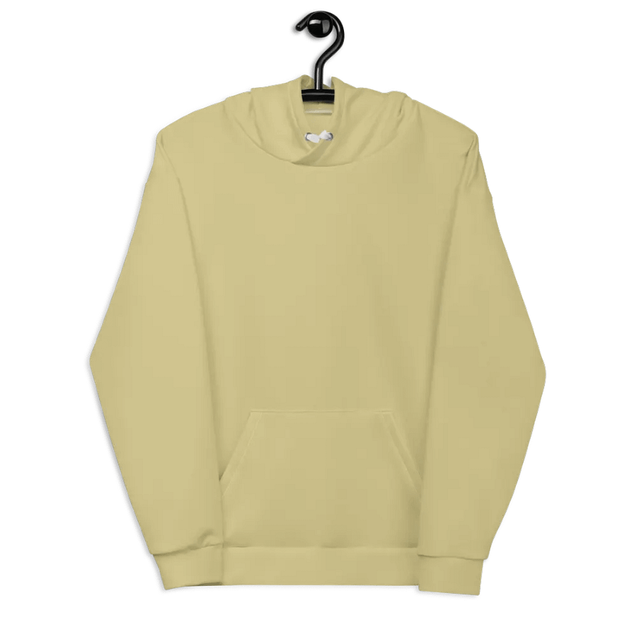 Plain Medium Yellow Soft Summer Unisex Recycled Polyester Heavyweight Premium Hoodie by Treasure Pie product image (8)