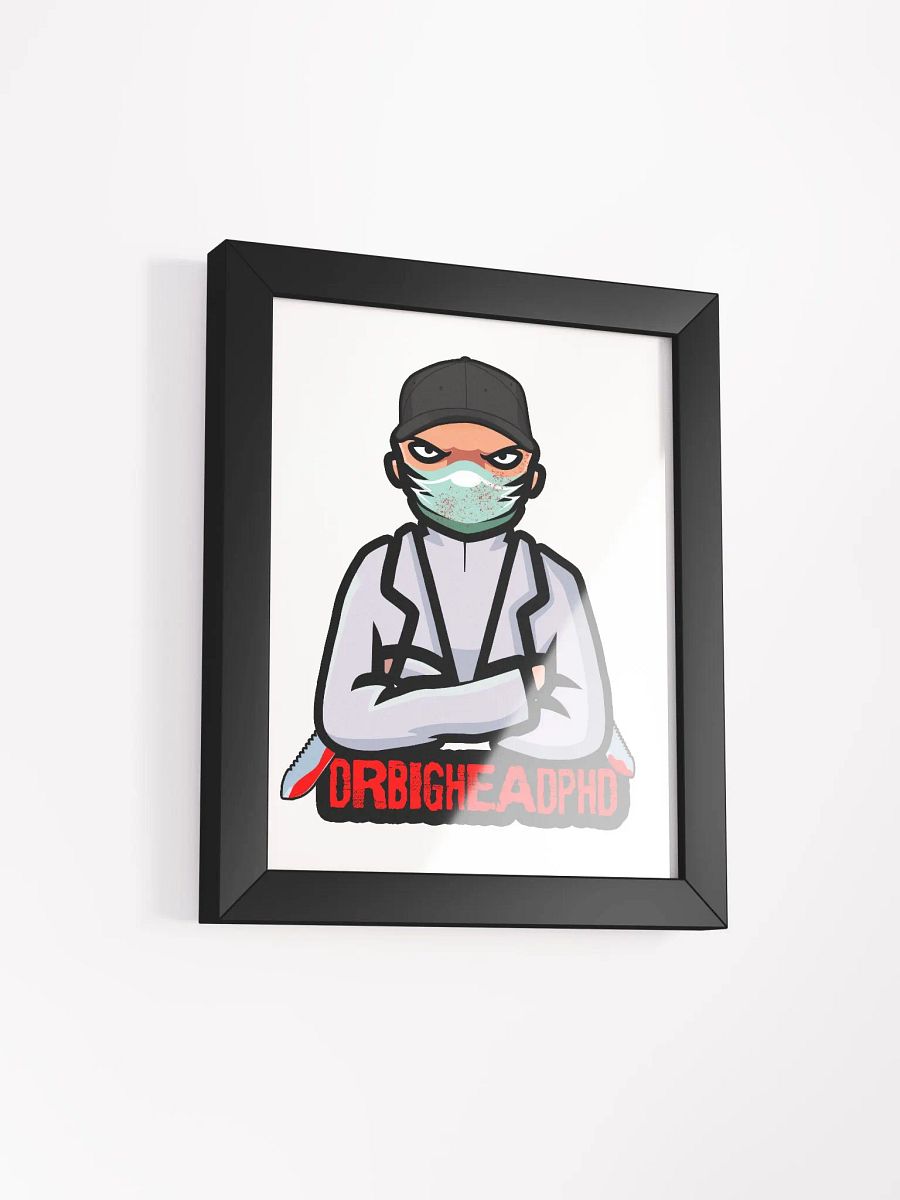 DRBIGHEADPHD Logo Framed Poster product image (13)