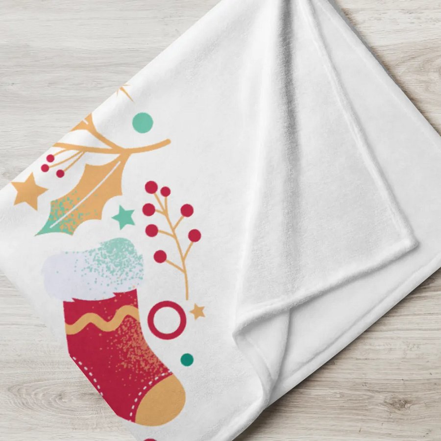 Merry Christmas Corgi Throw Blanket product image (5)
