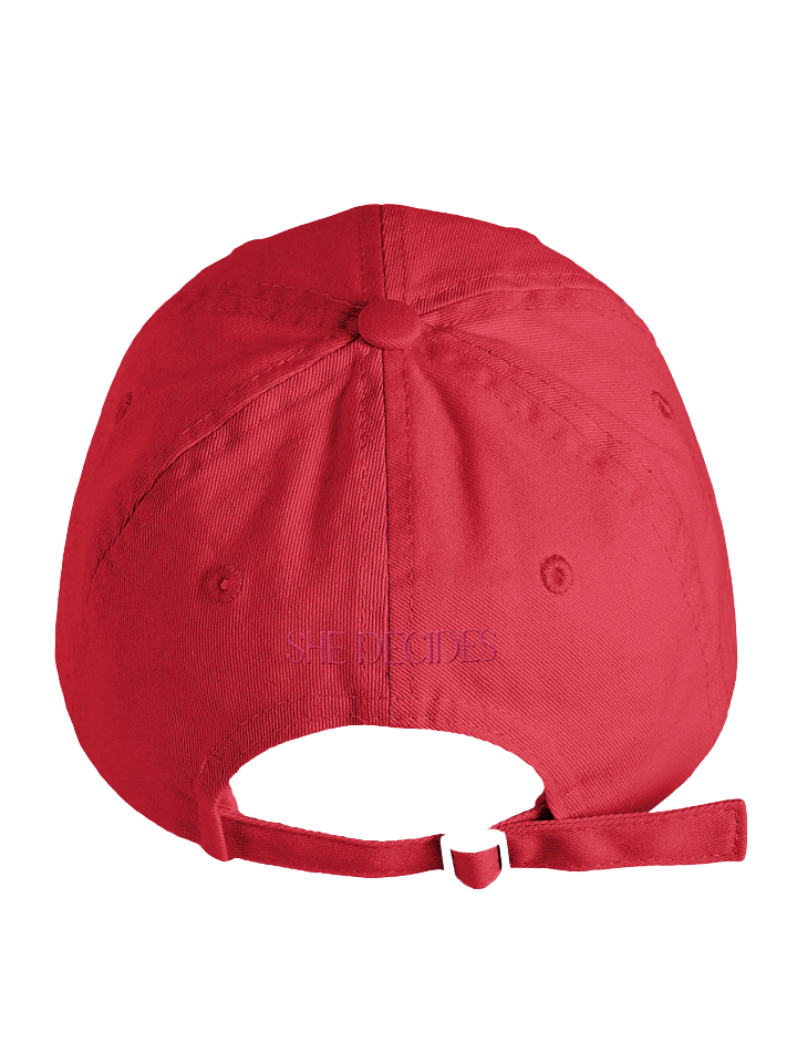 SHE DECIDES Red Baseball Cap product image (2)