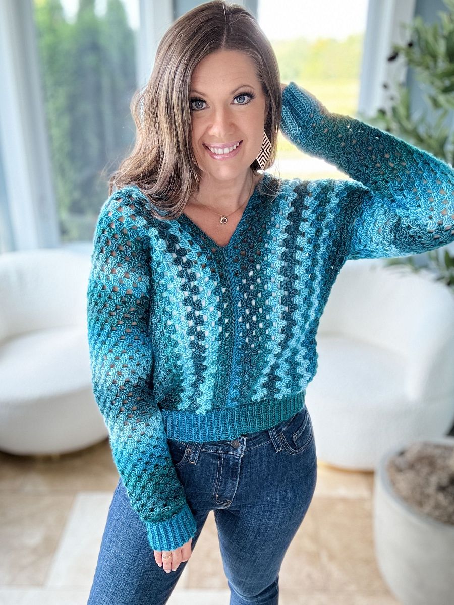 Wapta Falls Pullover Crochet Pattern product image (1)