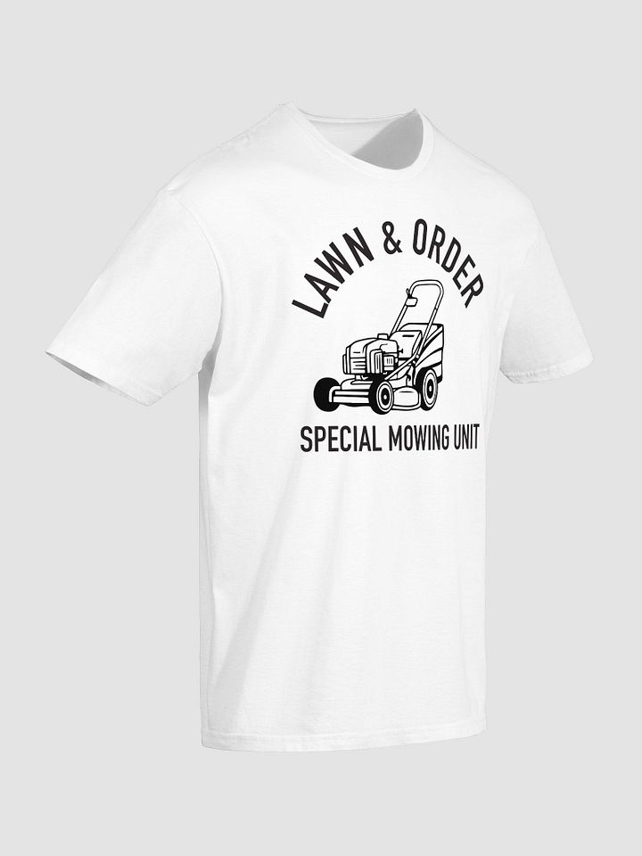 Lawn and Order Funny T-Shirt | Special Mowing Unit Tee | Yard Work Humor product image (2)