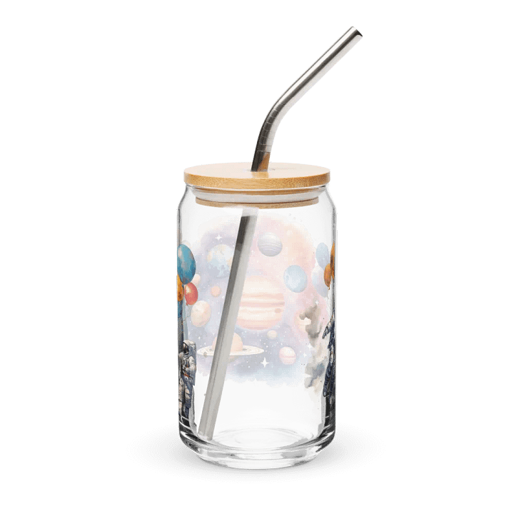 Galactic Balloon Astronauts Glass product image (2)