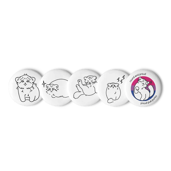 Pride Manul Pin Set - Bisexual product image (3)
