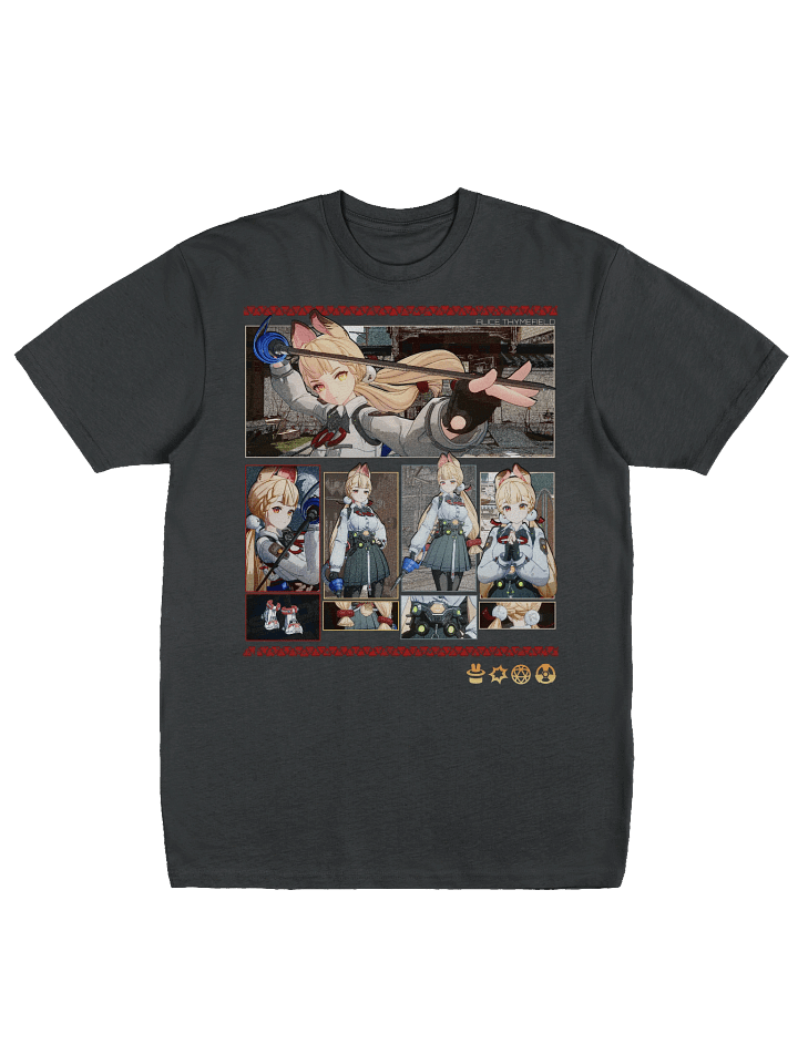 Alice Premium Heavyweight T-Shirt Front and Back print Zenless Zone Zero product image (3)