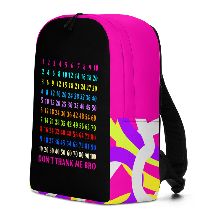 Numeric Rainbow All-Over Print Backpack product image (2)