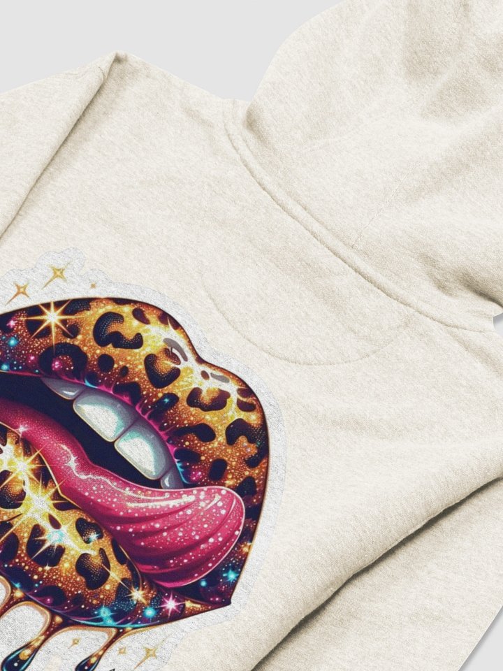 Leopard Lips Sparkle Hoodie product image (2)