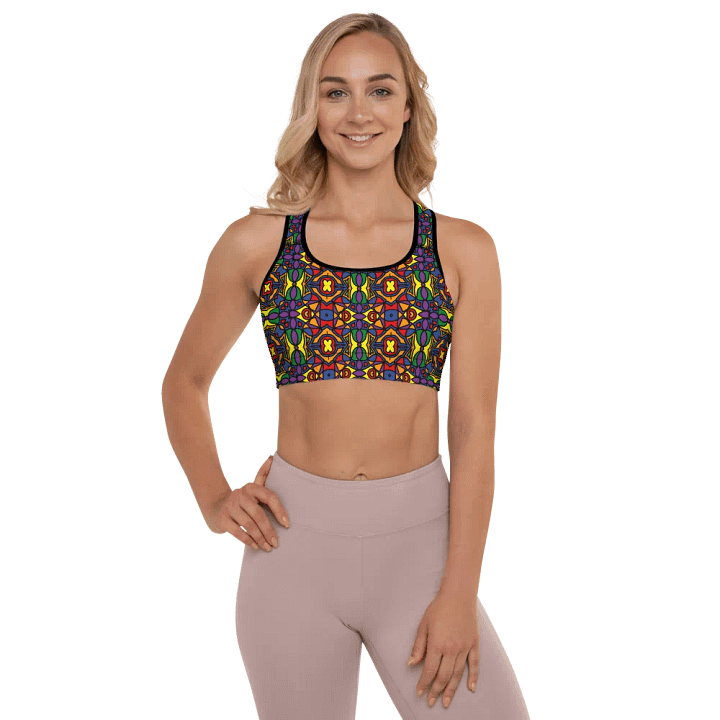 Pride Abstract (3) - Padded Sports Bra product image (1)