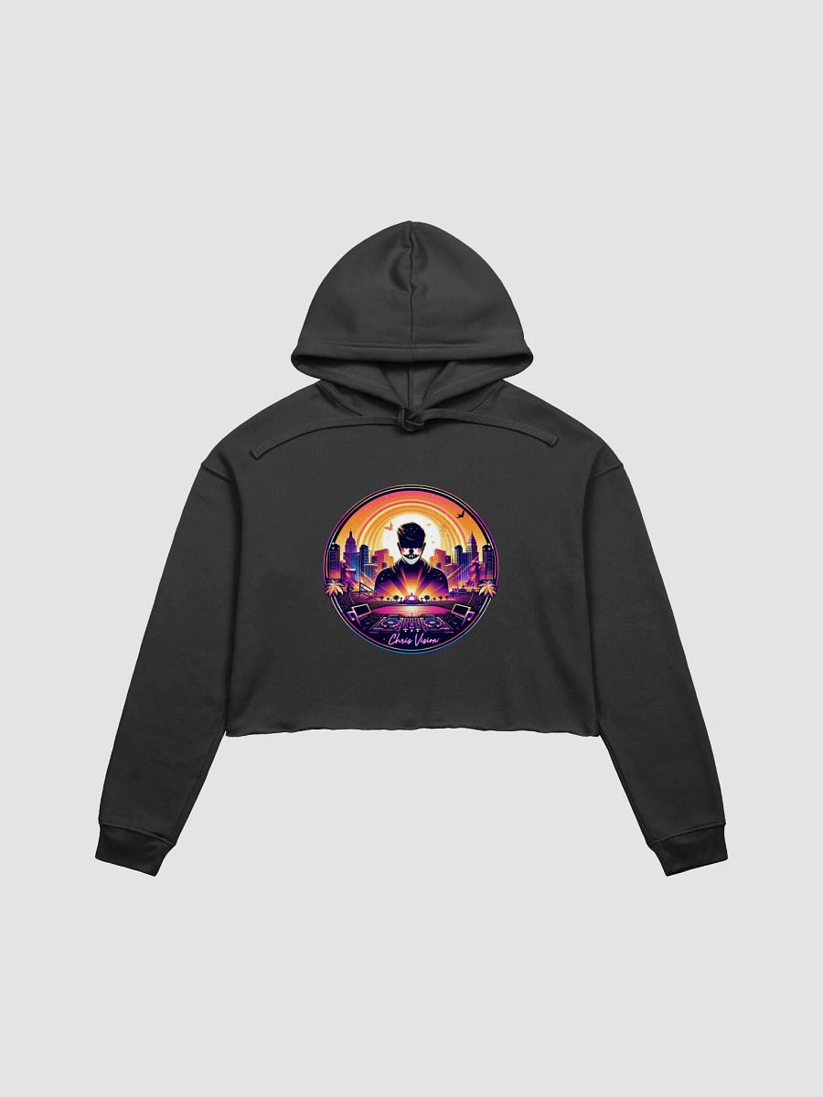 Sunset DJ Vibes Crop Hoodie product image (3)