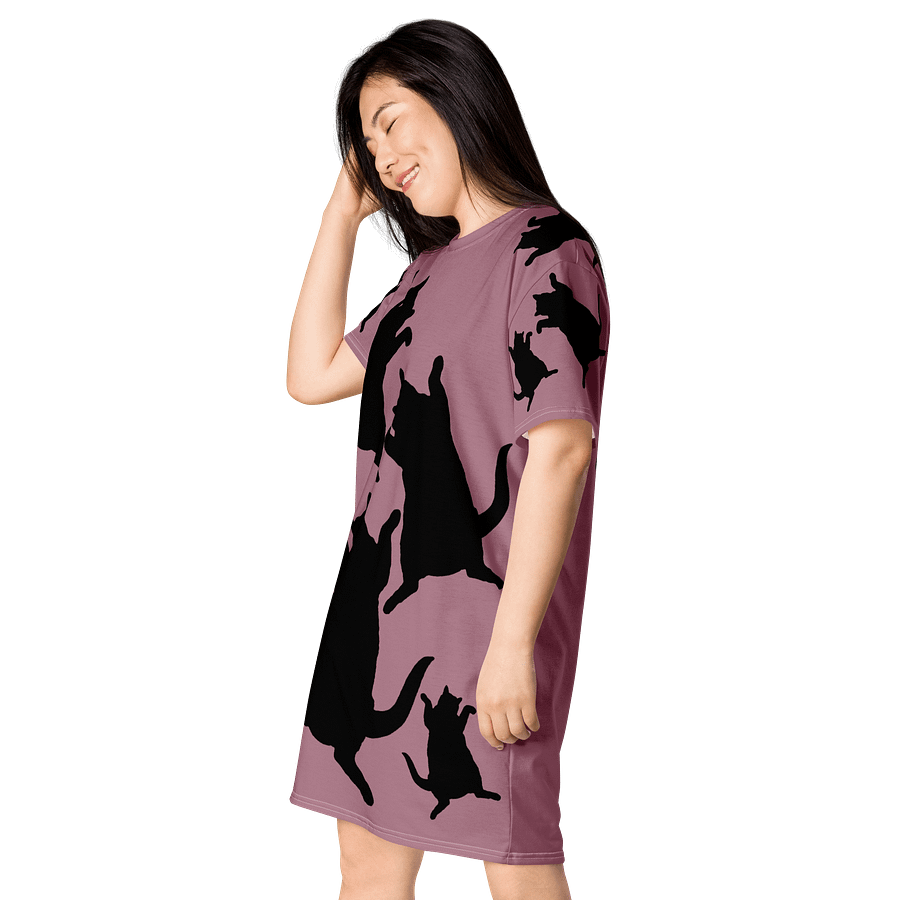 Childless Cat Ladies Run This Country T-Shirt Dress Mauve product image (3)
