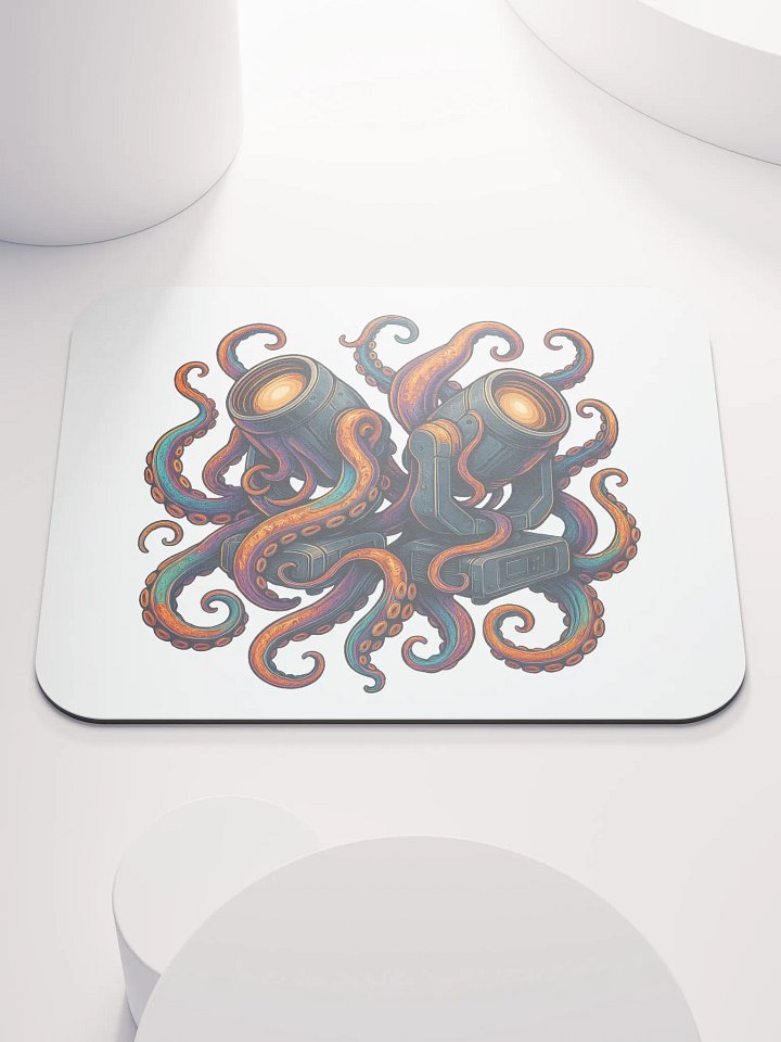 Theatrically Jerry: "Tangled Up" Octopus Moving Head Light Mouse Pad product image (1)