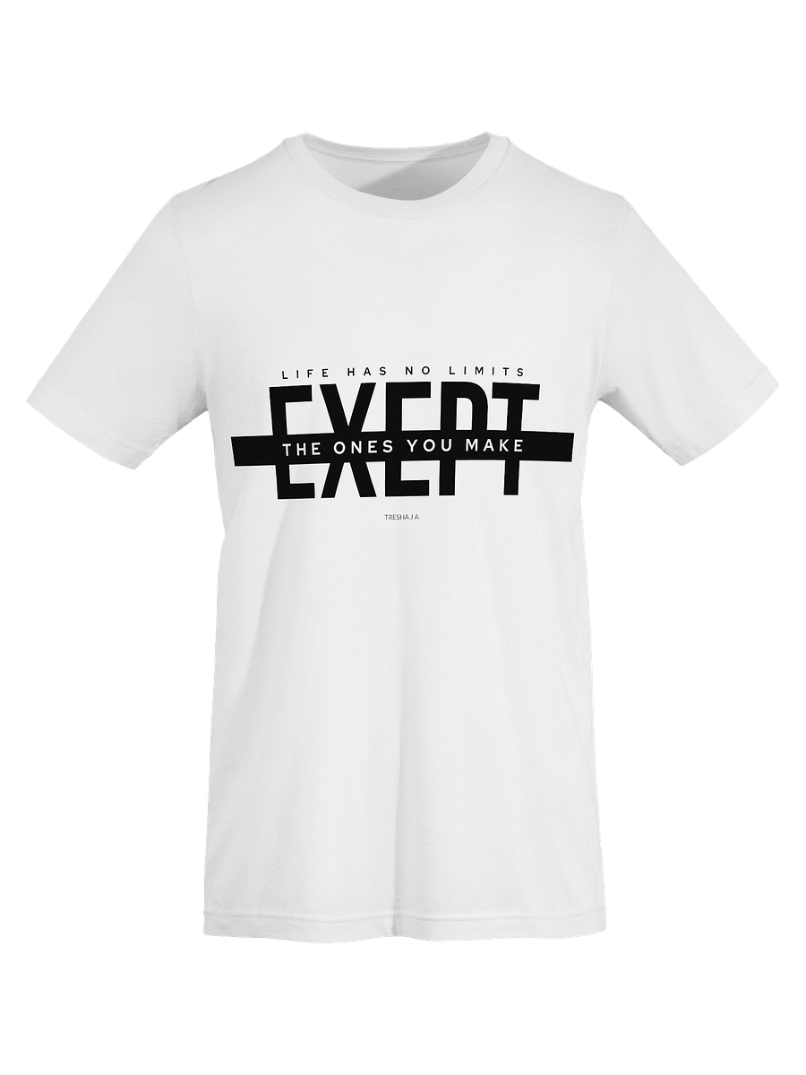 No Limits White Tee – Break the Box You Built product image (3)