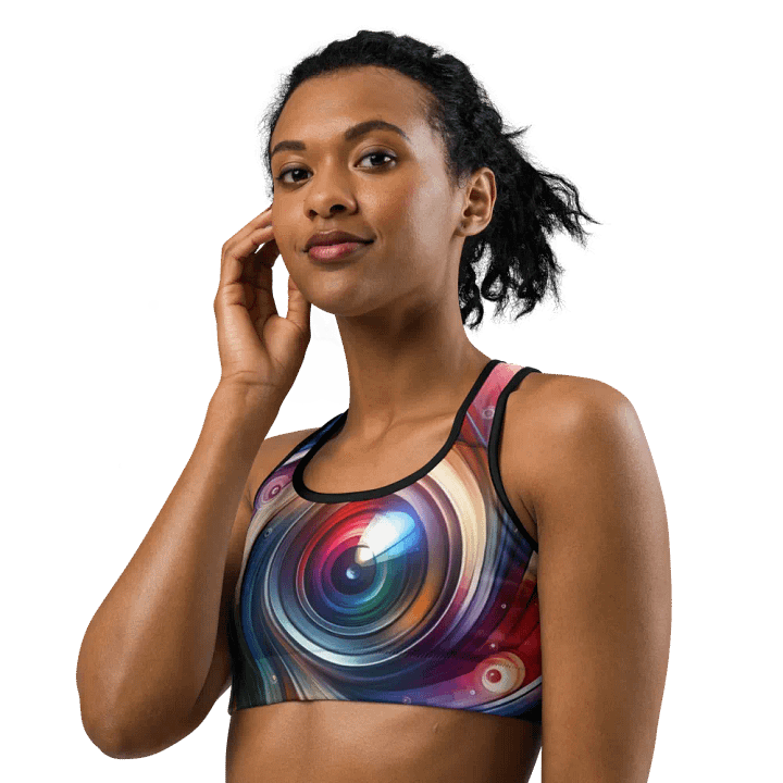 Vibrant Vortex All-Over Sports Bra product image (2)