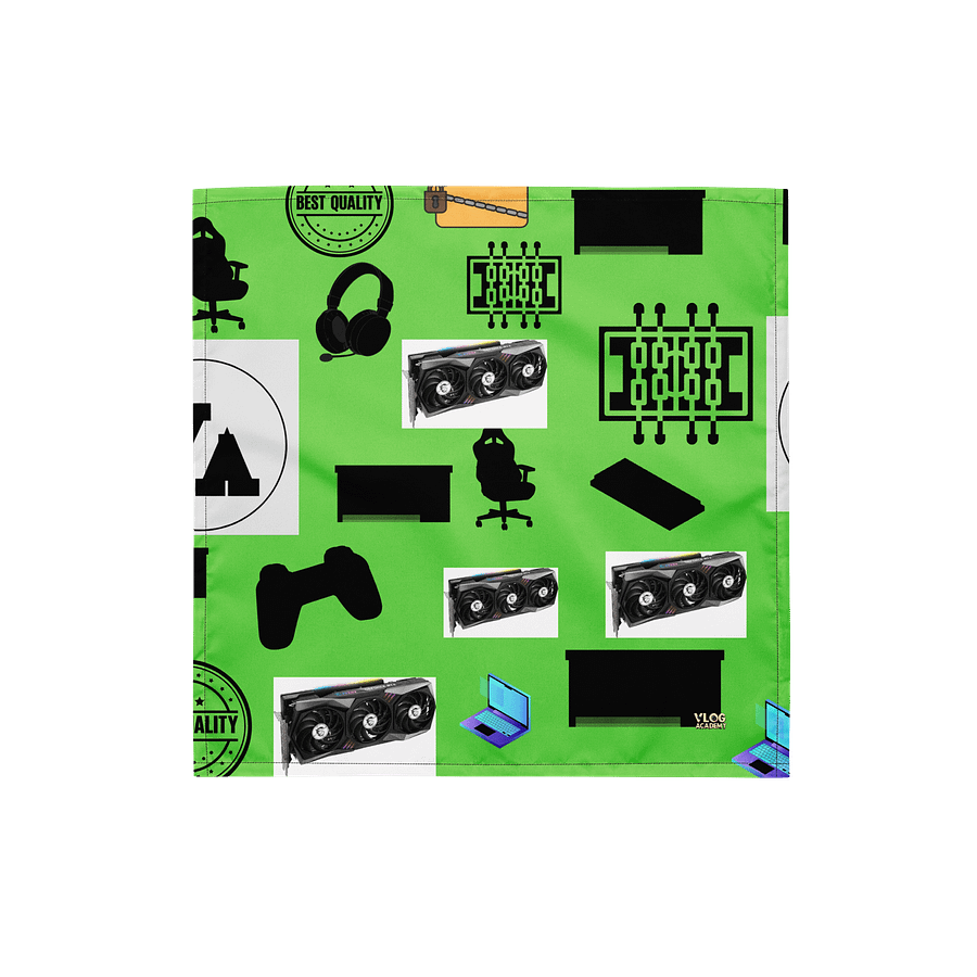 VA-Green All-Over Print Bandana product image (1)