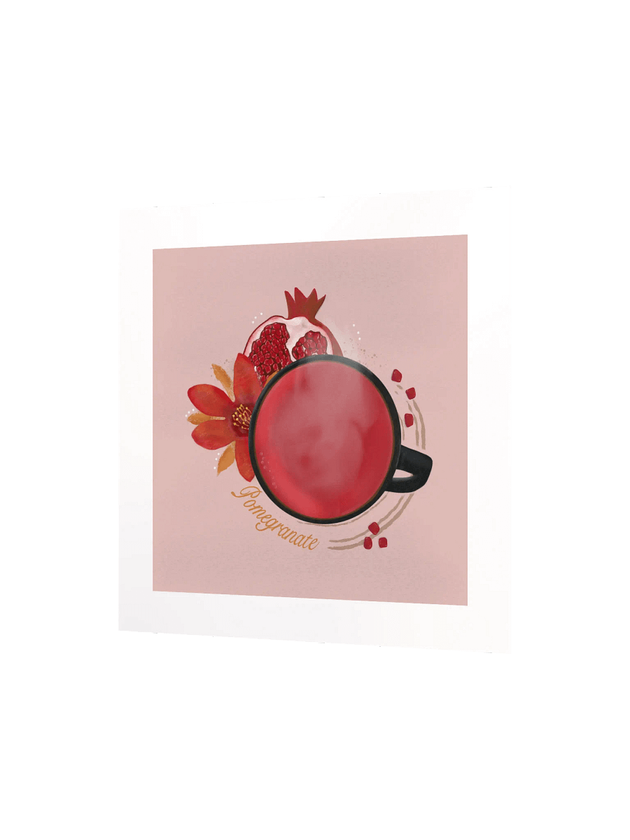 Pomegranate Herbal Tea Matte Poster - Pink product image (3)