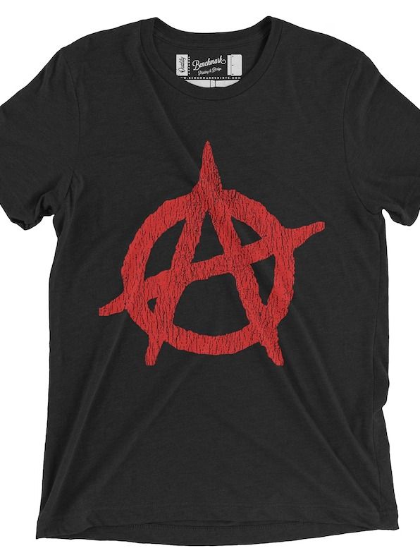 Classic Anarchy distressed Logo Tri-Blend T-Shirt or Hoodie product image (5)