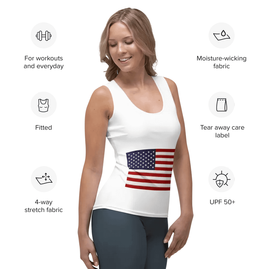 US Flag Womans Premium Vest product image (7)