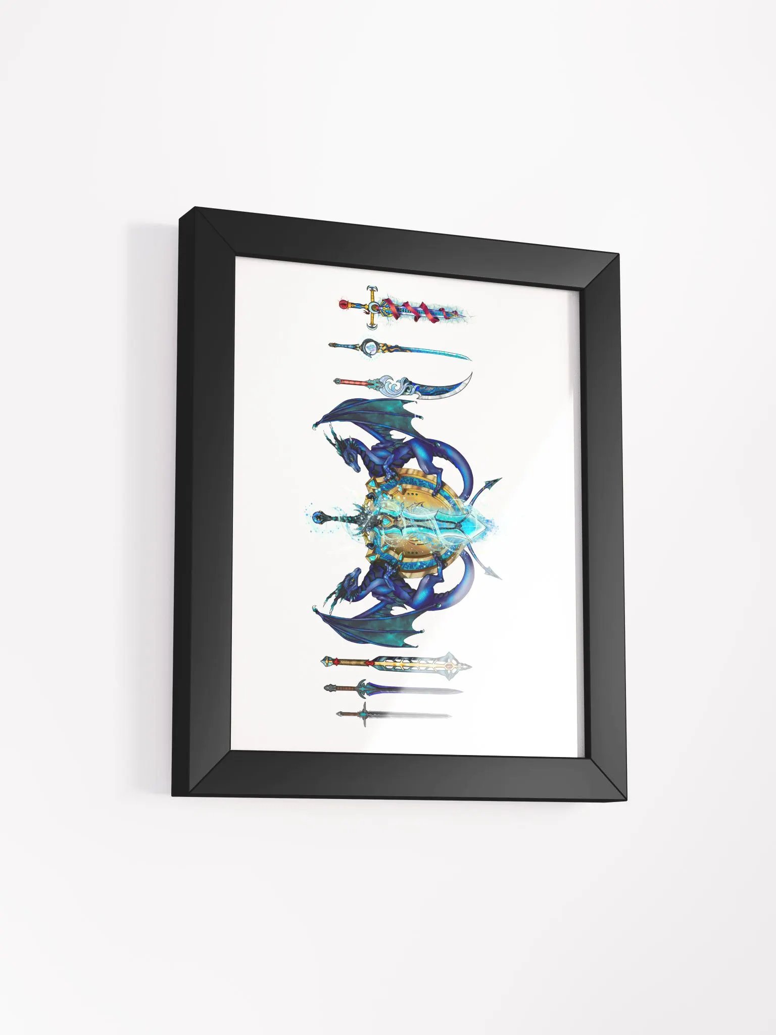 The Azure Vanguard Framed Rank Print product image (2)