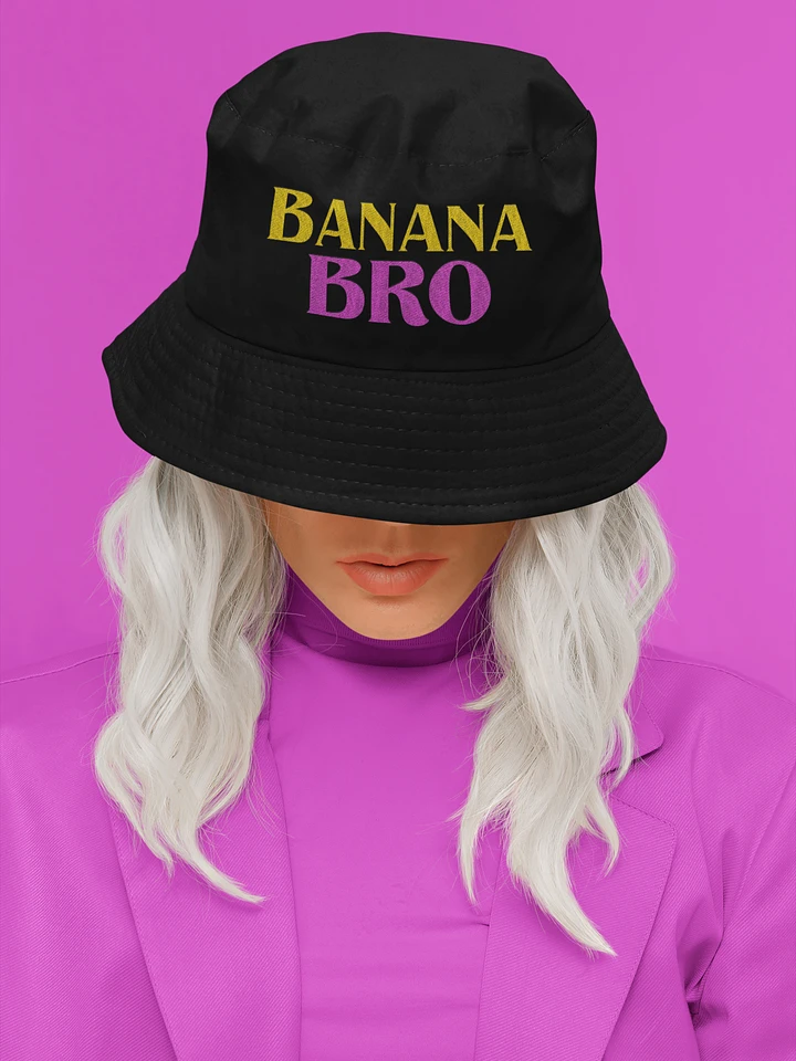 Banana Bro embroidered bucket hat product image (1)