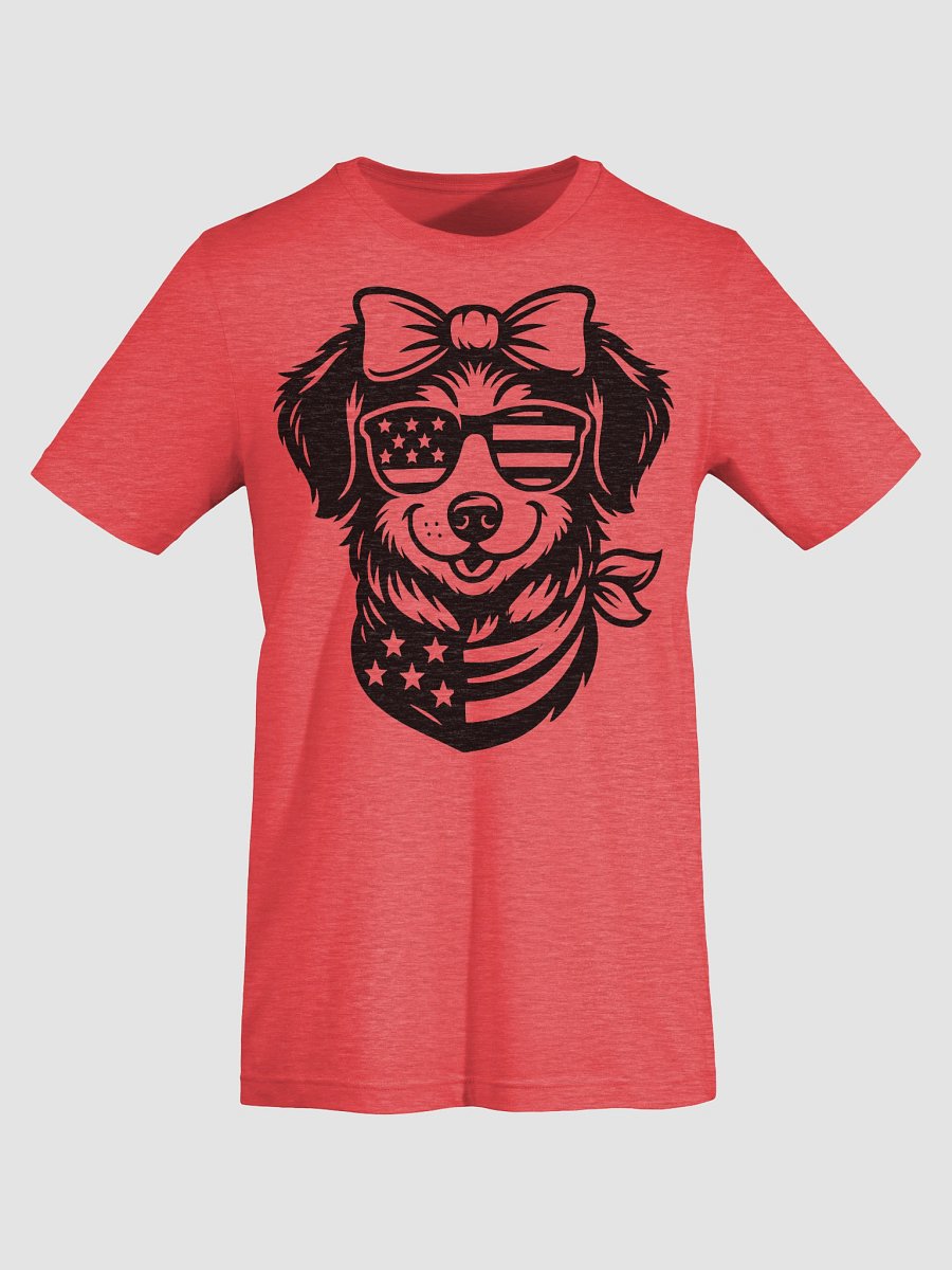 Flirty Patriotic Pup in Bandana | Border Collie T-Shirt product image (7)
