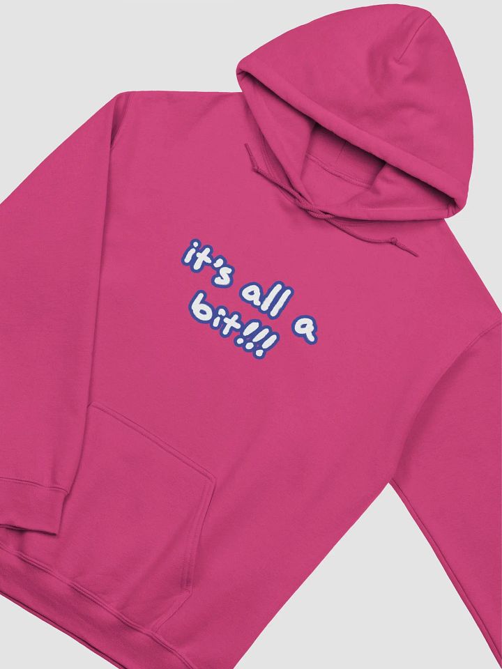 “It’s all a bit!!!” (lined design, #3E4B9D) classic hoodie product image (25)