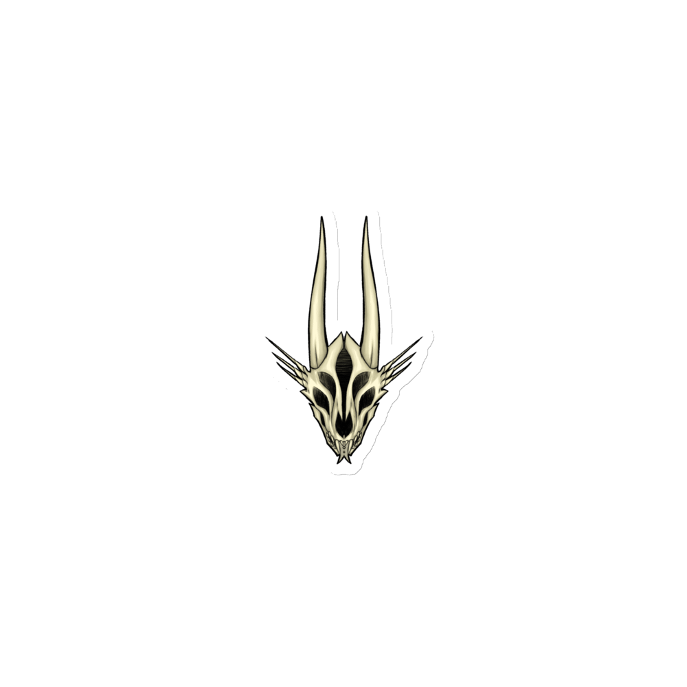 DragonNess skull magnet product image (1)