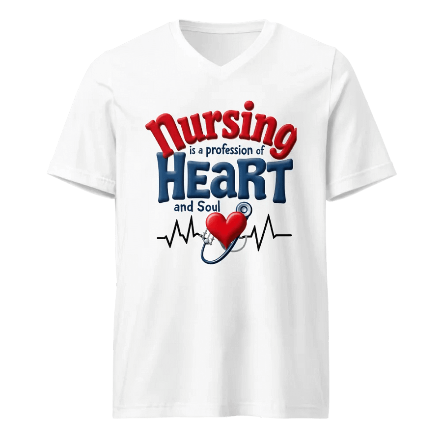 Heart and Soul Nursing V-Neck Tee product image (1)