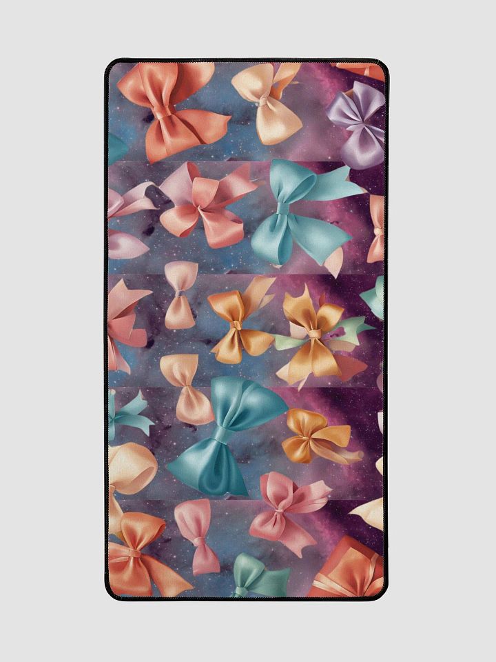 Colorful Bows Desk Mat 15.5" x 31.5" product image (2)