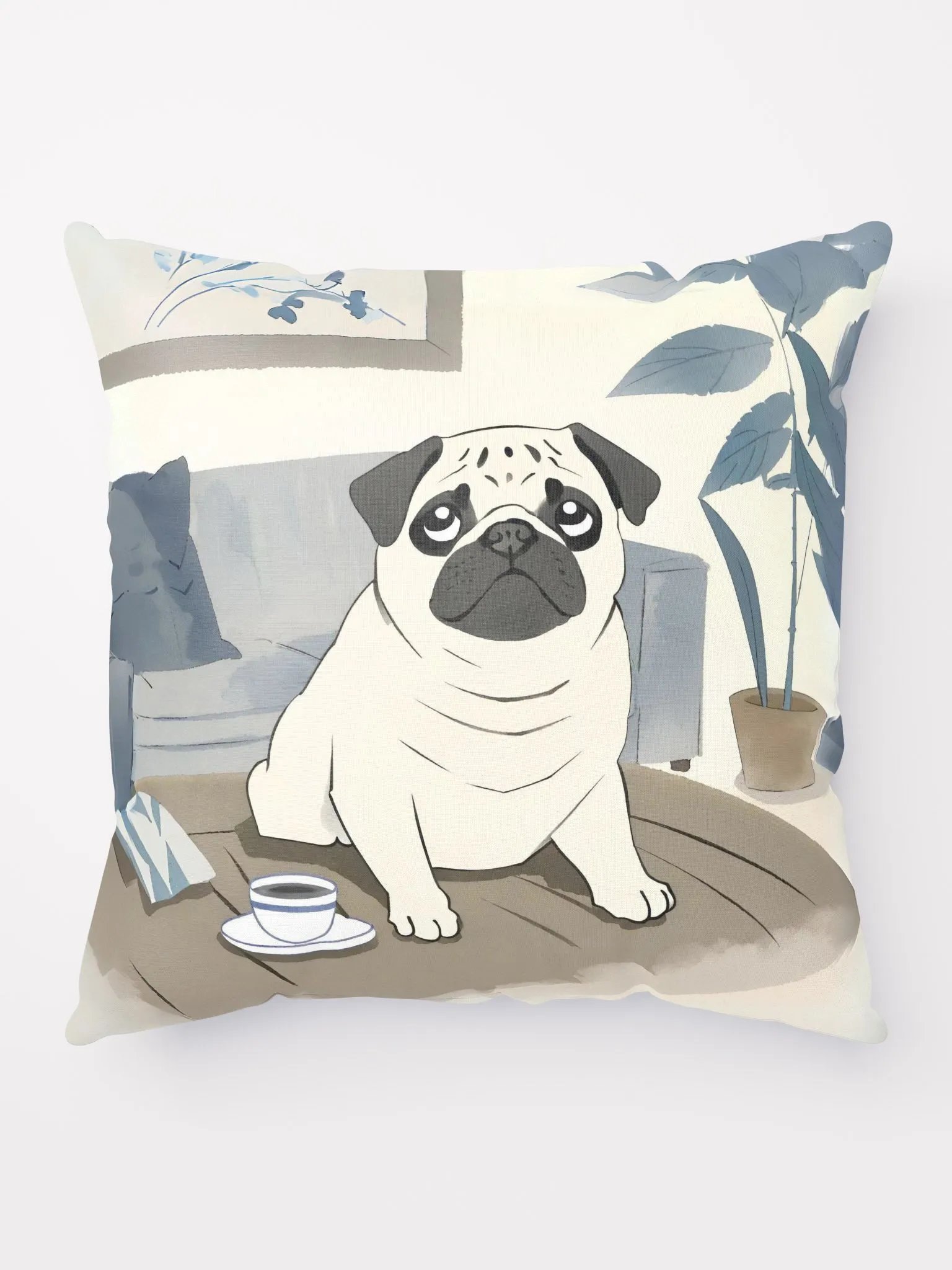 Cozy Pug Pillow product image (1)