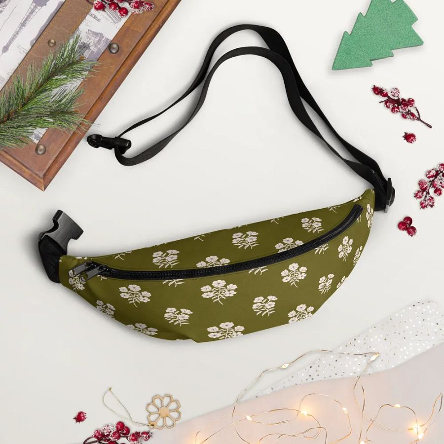 Alpine Cascade - Green and Cream - Fanny Pack product image (5)